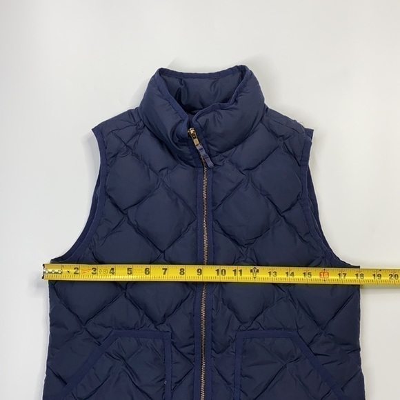 J.Crew Down Feather Navy Blue Puffer Vest Small - Picture 4 of 8